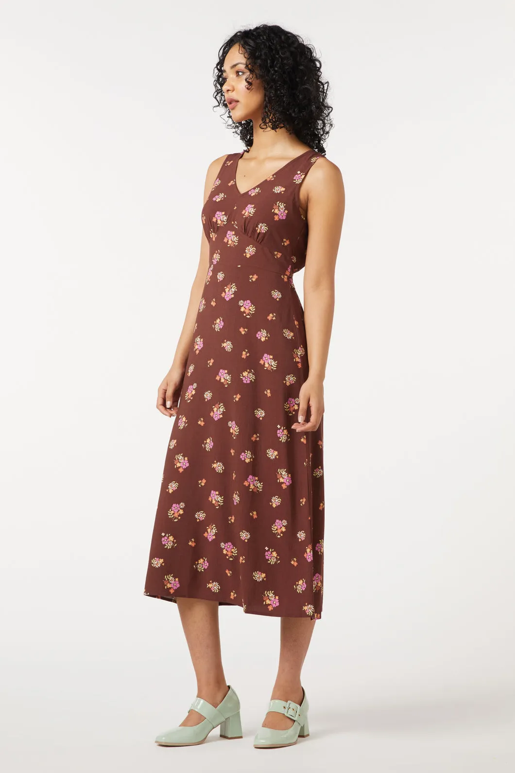 Ziva Floral Midi Dress